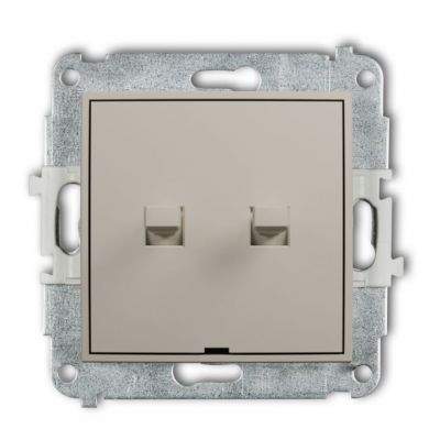 KARLIK MINI Łącznik pódwójny świecznikowy w stylu amerykańskim taupe 60MWPUS-2 (60MWPUS-2)